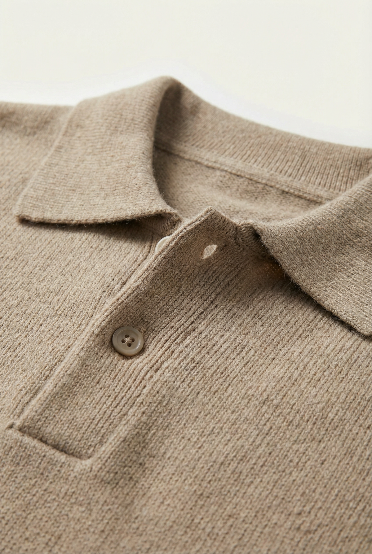 Men's Relaxed Collared Polo Jumper