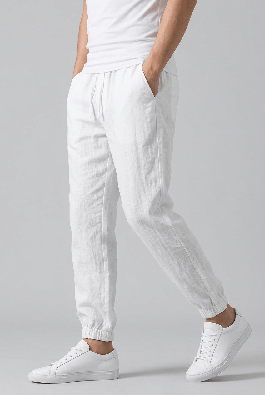 Men's Relaxed Drawstring Elasticated Waist Trousers