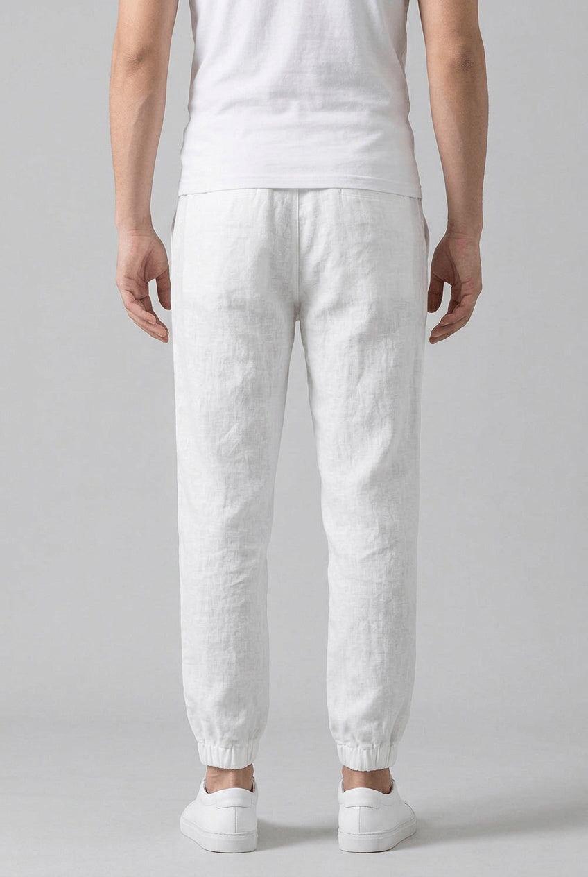 Men's Relaxed Drawstring Elasticated Waist Trousers