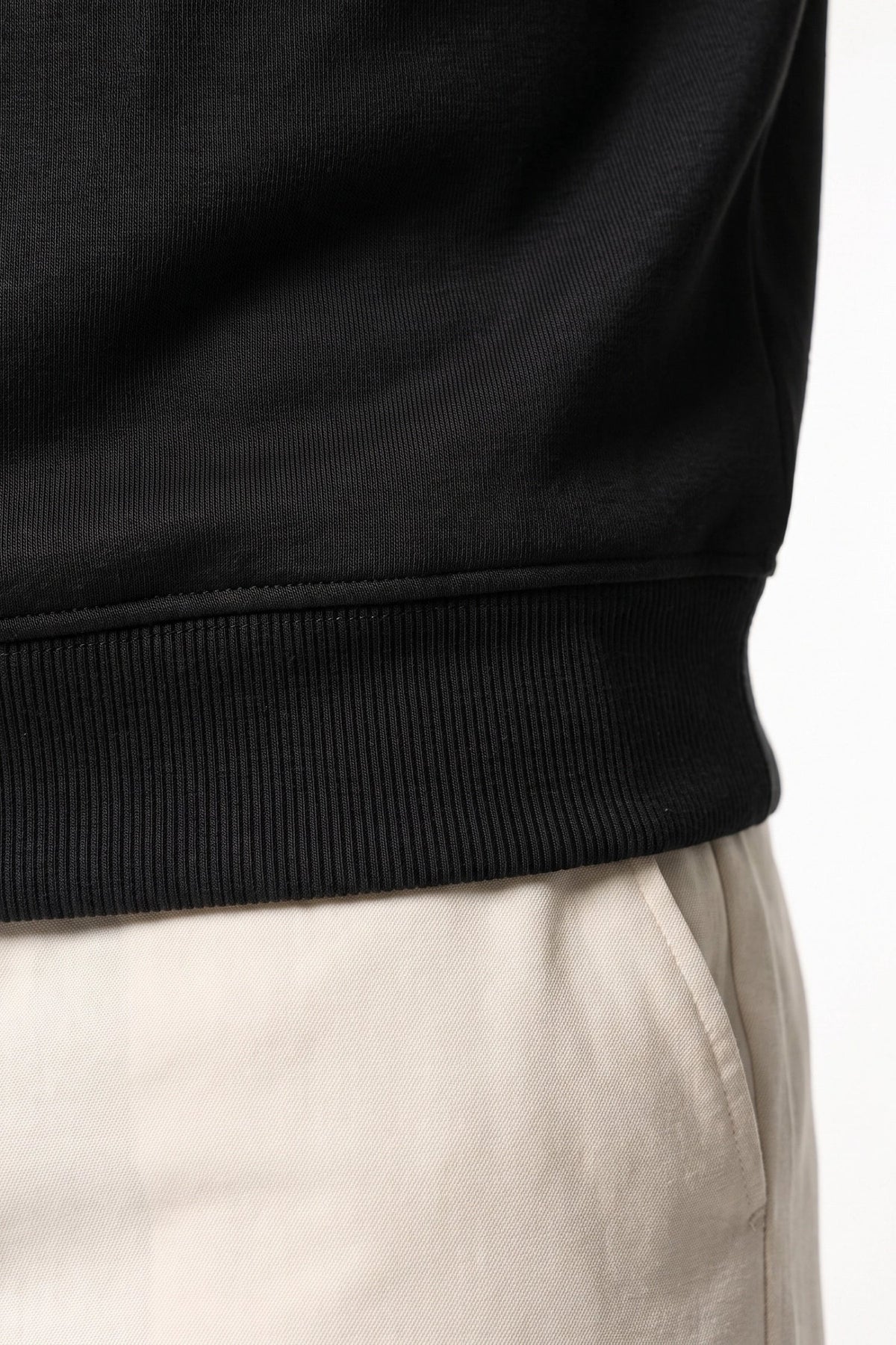 Men's Relaxed High Neck Quarter Zip Sweatshirt