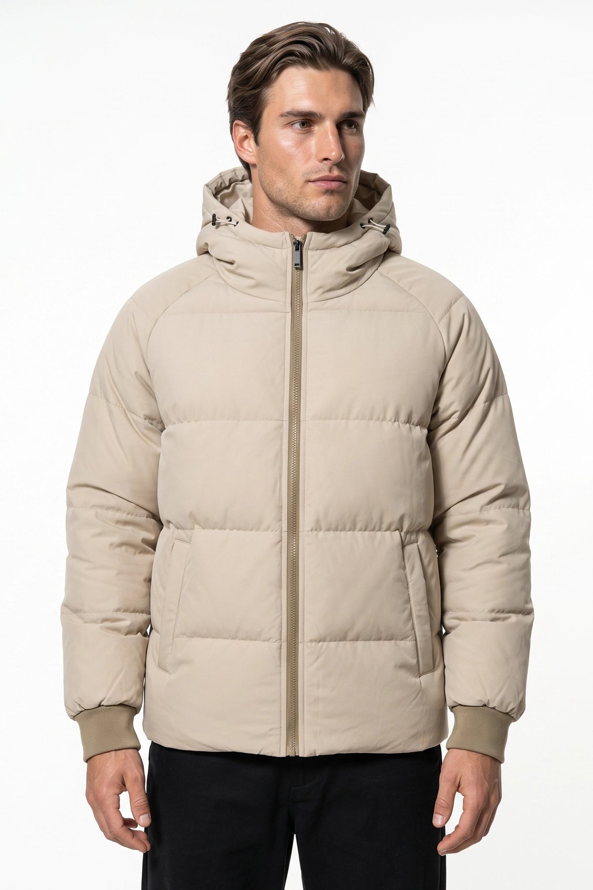 Men's Relaxed Hooded Puffer Jacket