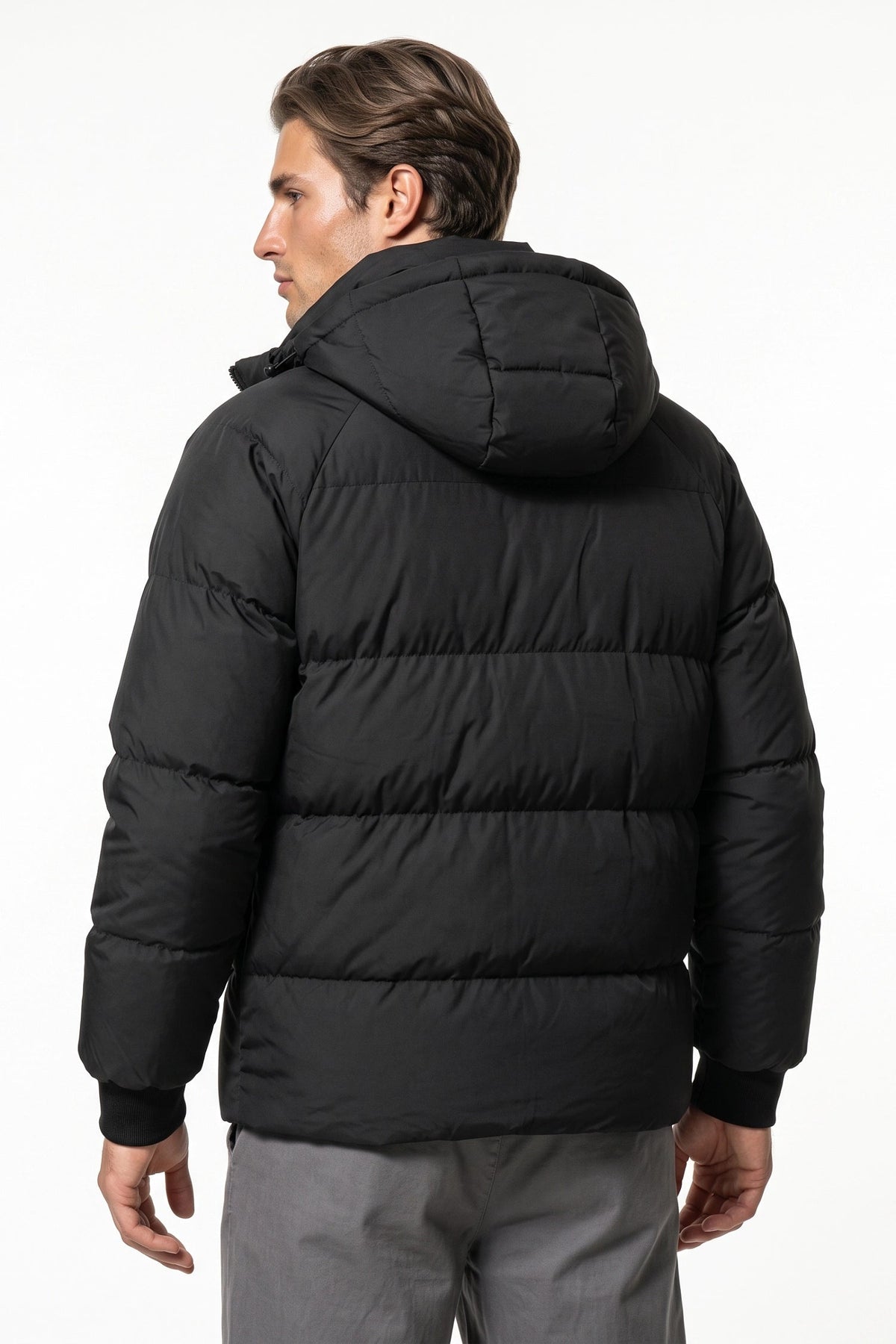 Men's Relaxed Hooded Puffer Jacket