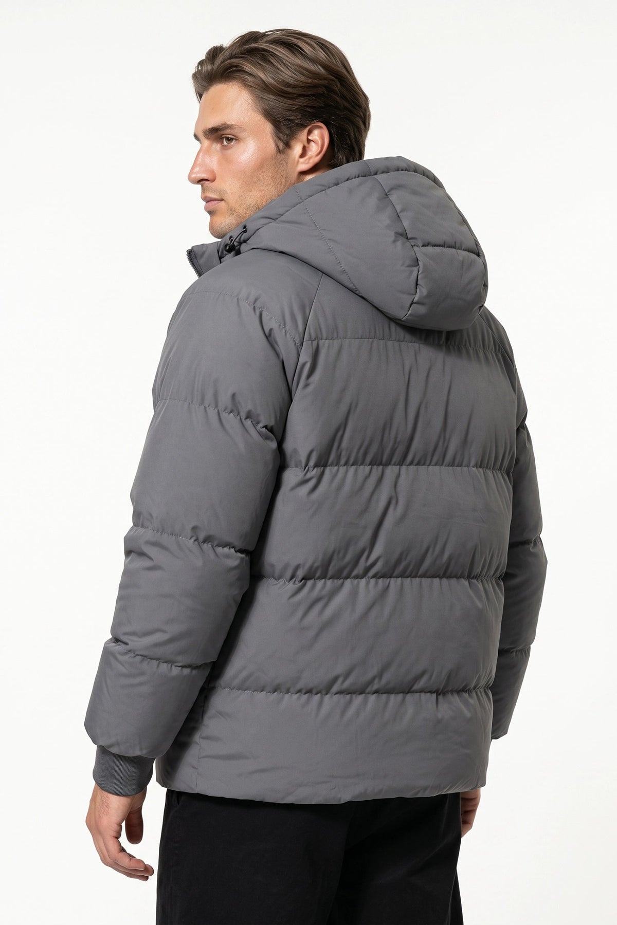 Men's Relaxed Hooded Puffer Jacket