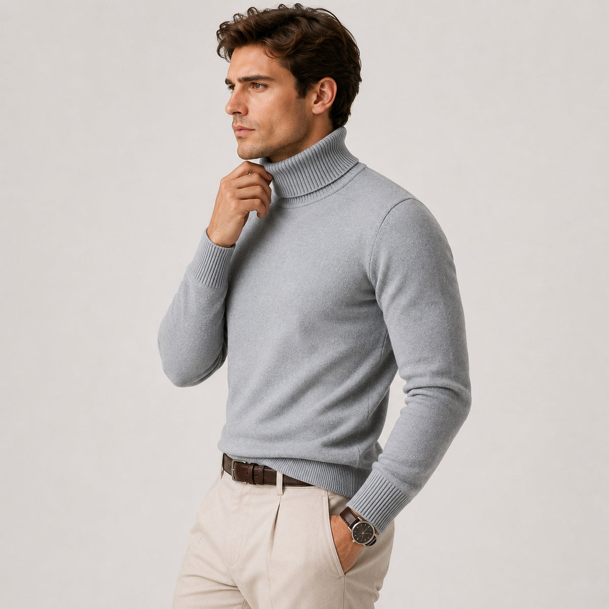 Men's Roll Neck Jumper