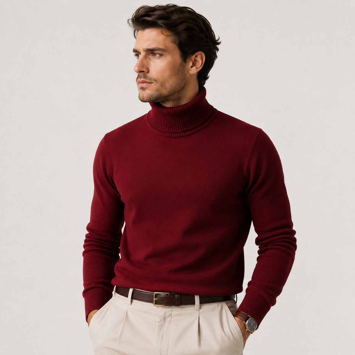 Men's Roll Neck Jumper