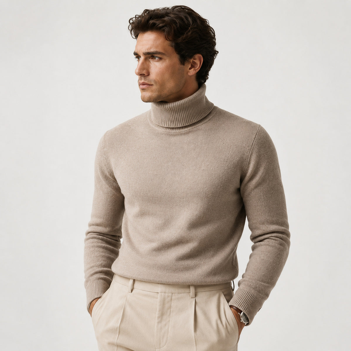 Men's Roll Neck Jumper