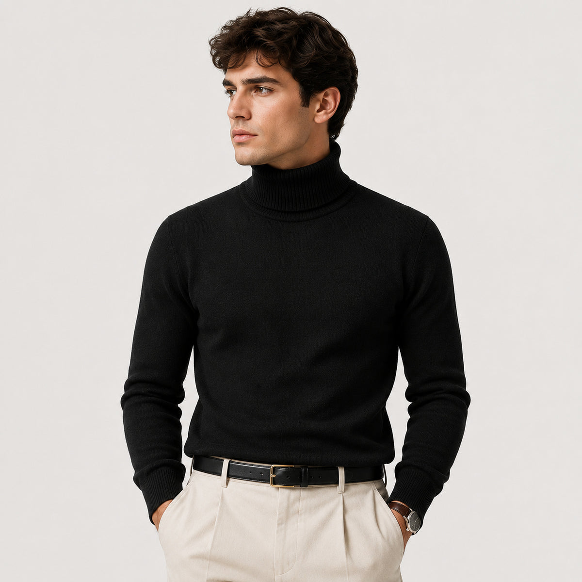 Men's Roll Neck Jumper