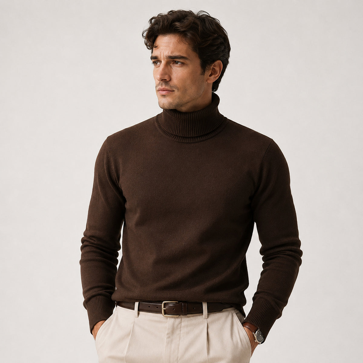 Men's Roll Neck Jumper