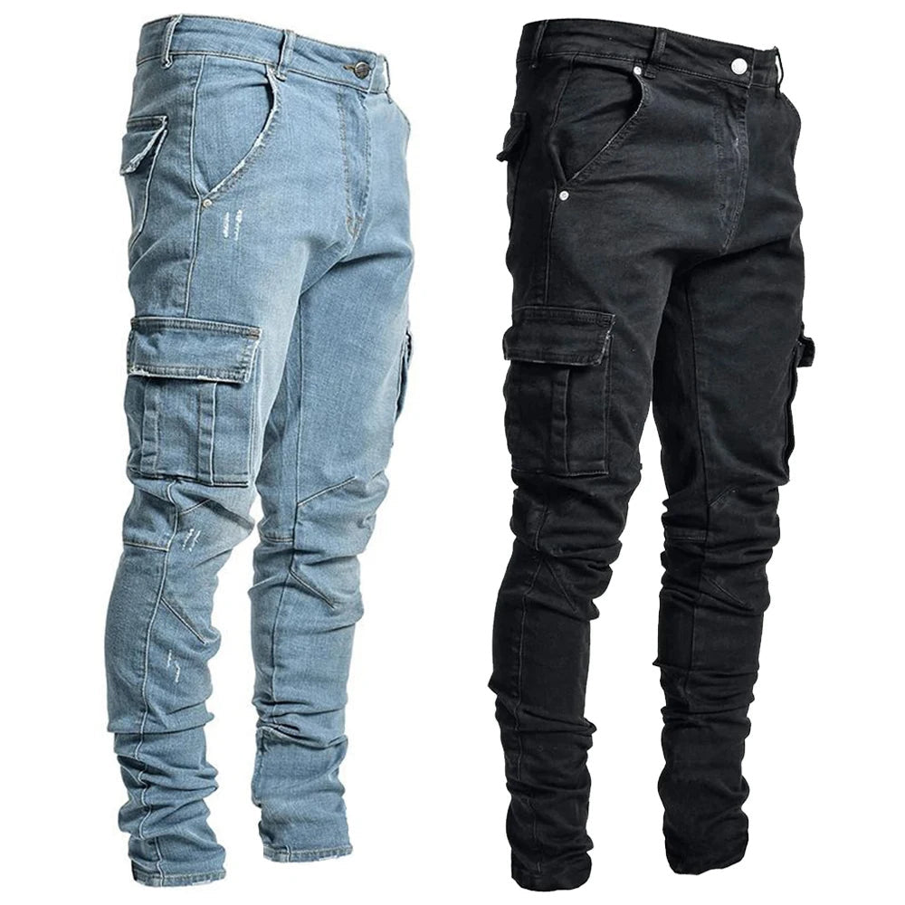 Men's Slim Cargo Jeans