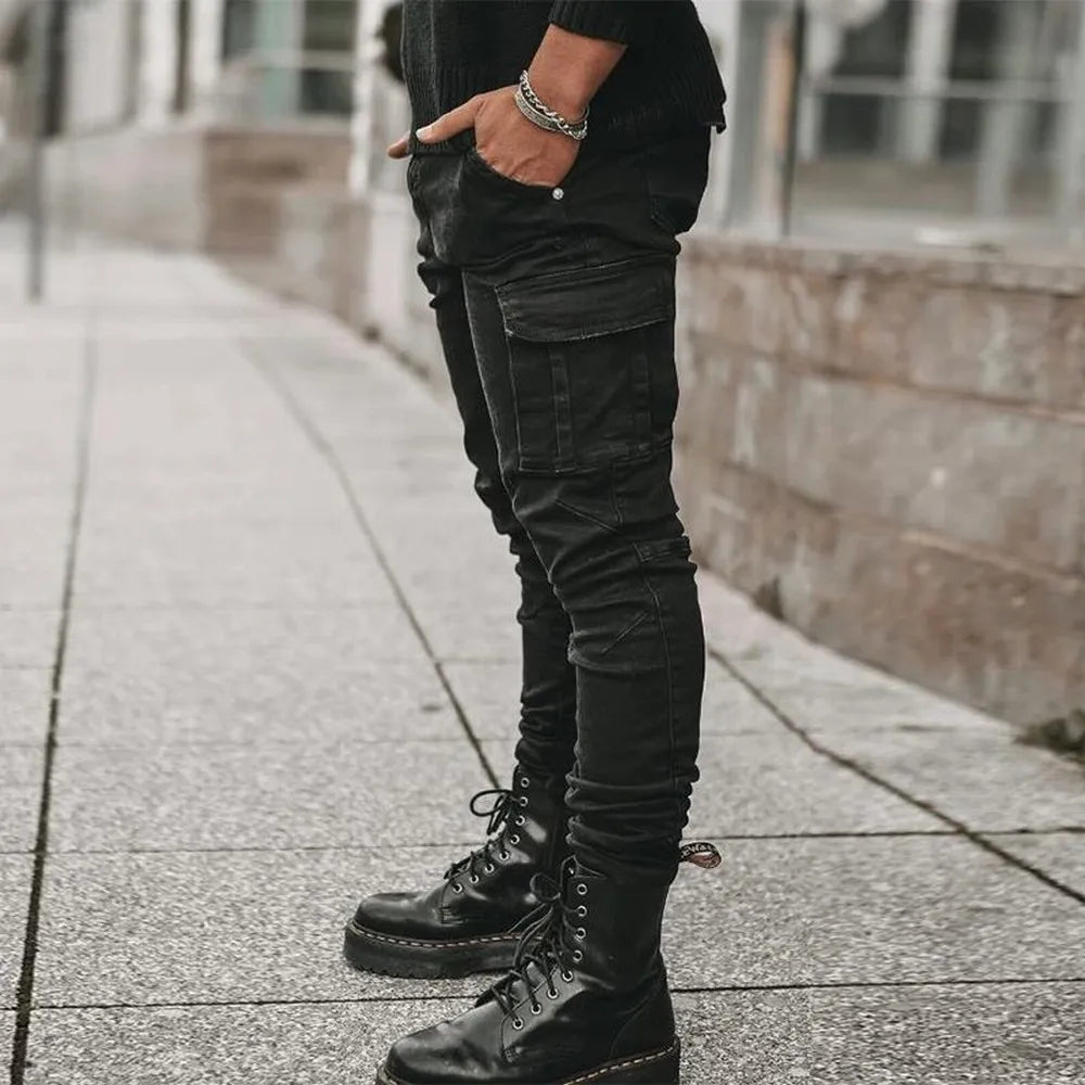 Men's Slim Cargo Jeans