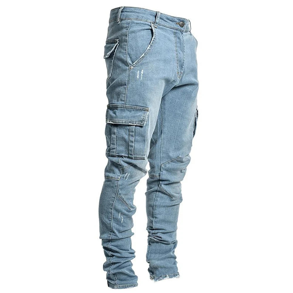 Men's Slim Cargo Jeans