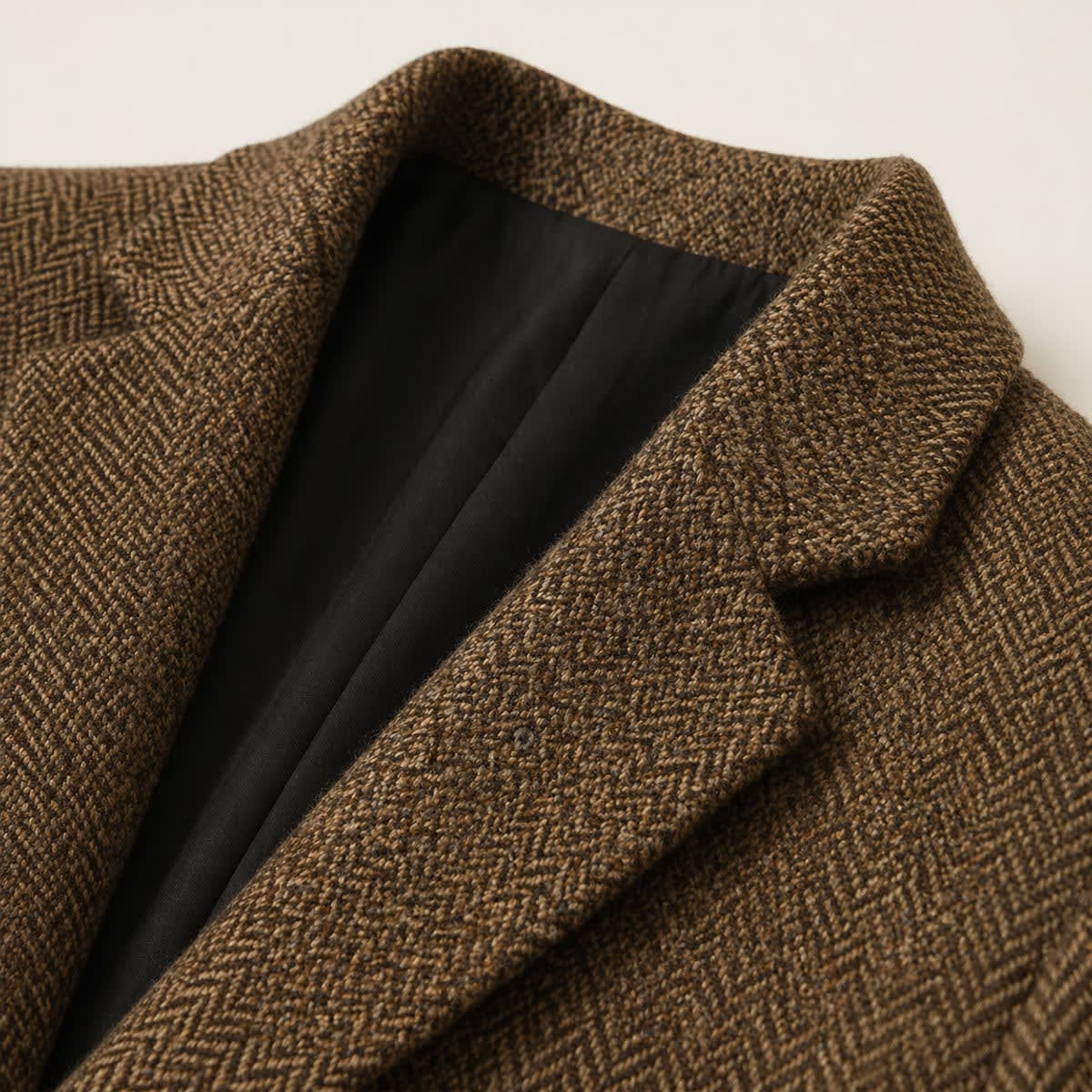 Men's Slim Wool Blend Herringbone Blazer