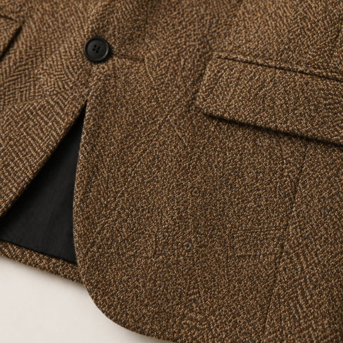 Men's Slim Wool Blend Herringbone Blazer