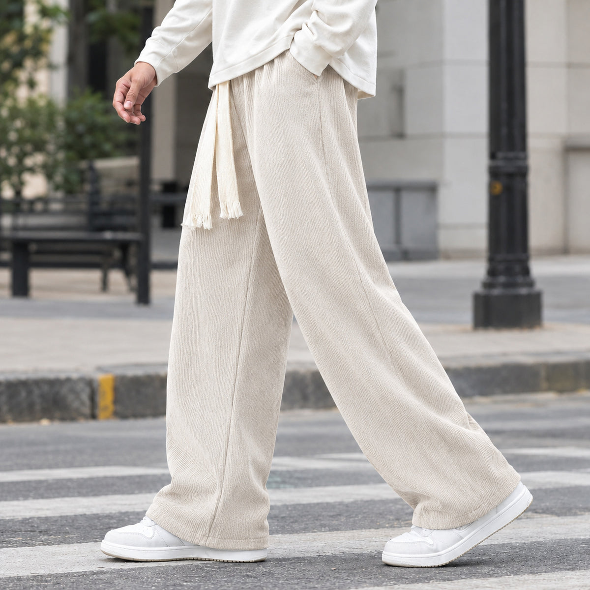 Men's Wide Leg Cord Trousers