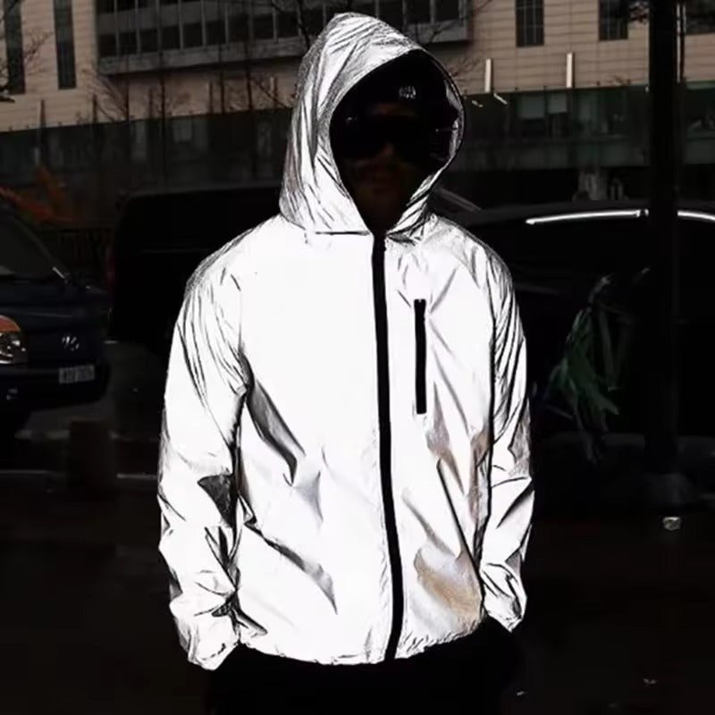 Men's Wide Leg Hooded Outdoor Waterproof Jacket
