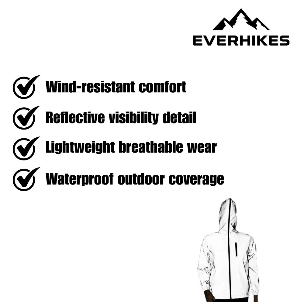 Men's Wide Leg Hooded Outdoor Waterproof Jacket