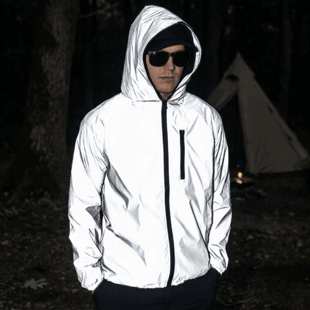 Men's Wide Leg Hooded Outdoor Waterproof Jacket