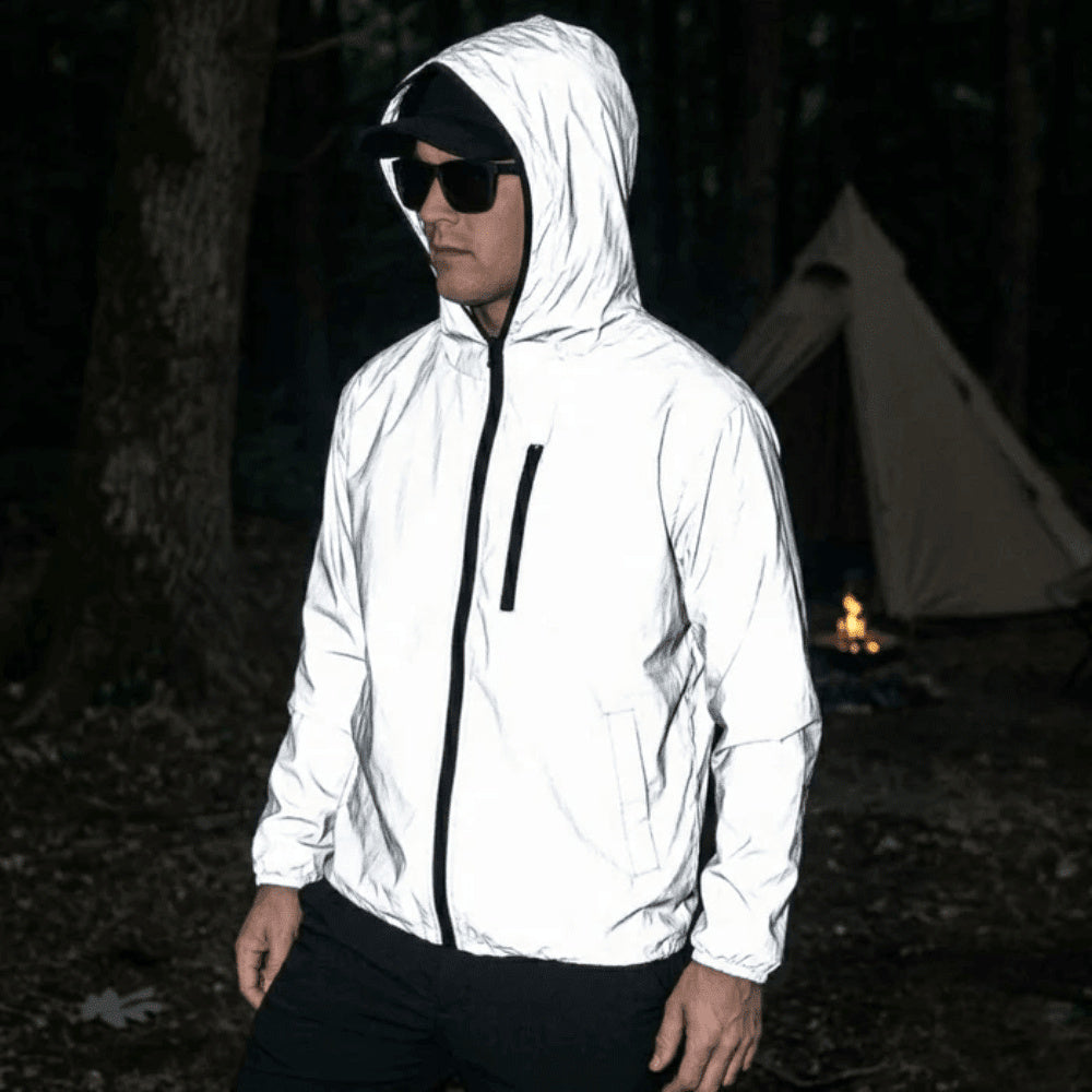Men's Wide Leg Hooded Outdoor Waterproof Jacket