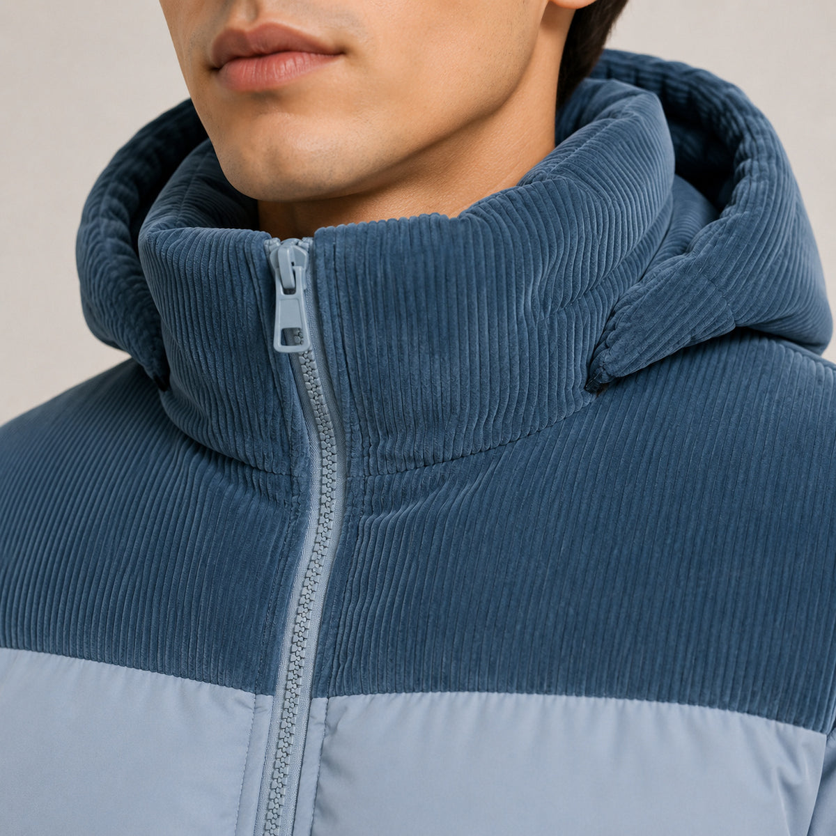 Men's Windproof Hooded Puffer Jacket
