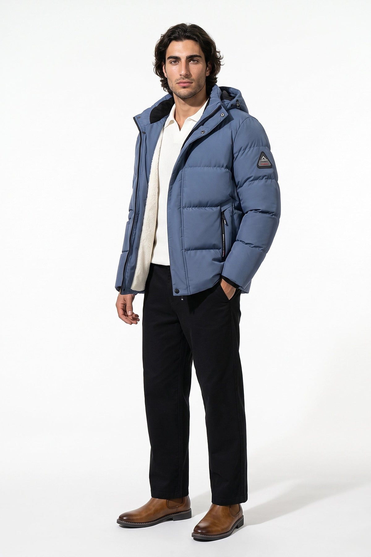 Men's Winter Warm Hooded Puffer Jacket