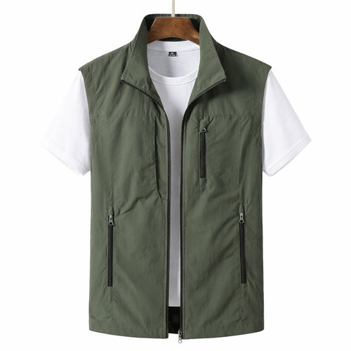 Men's Zip-Up Gilet Utility Vest