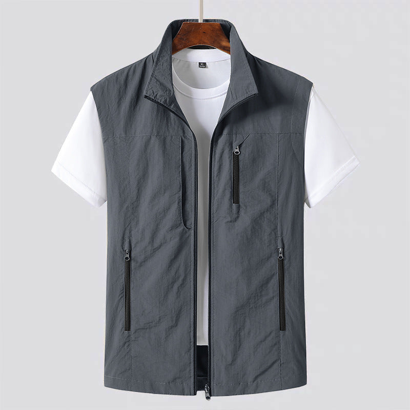 Men's Zip-Up Gilet Utility Vest