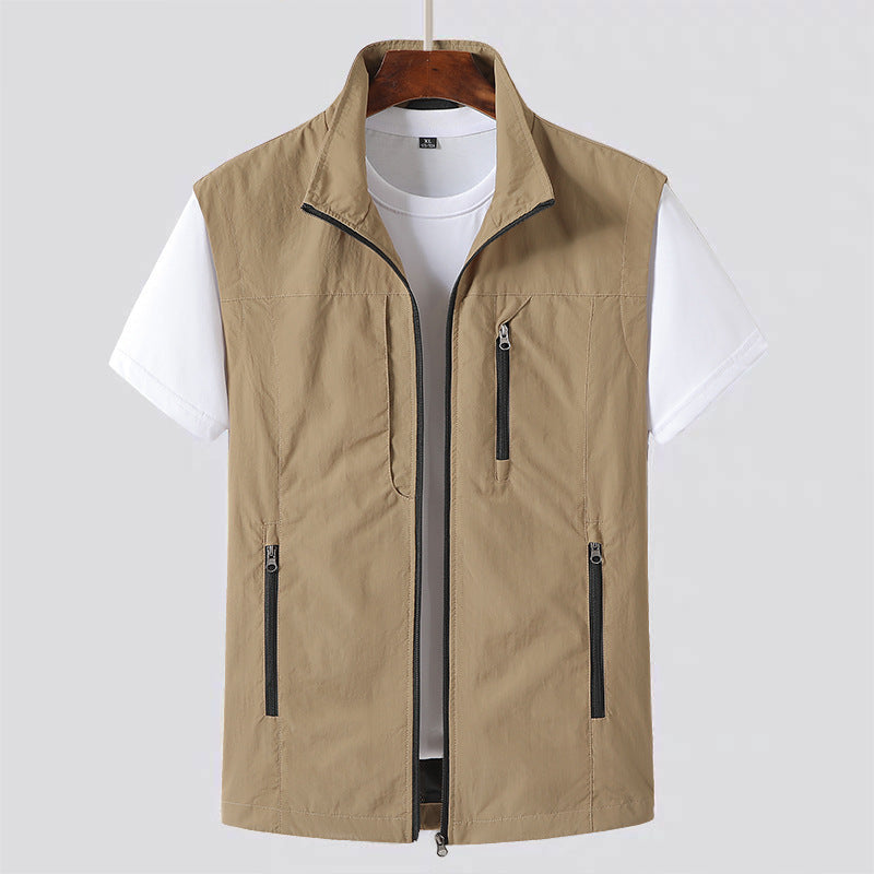 Men's Zip-Up Gilet Utility Vest