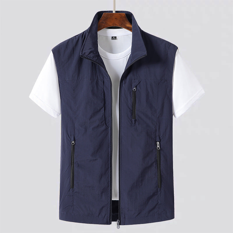 Men's Zip-Up Gilet Utility Vest