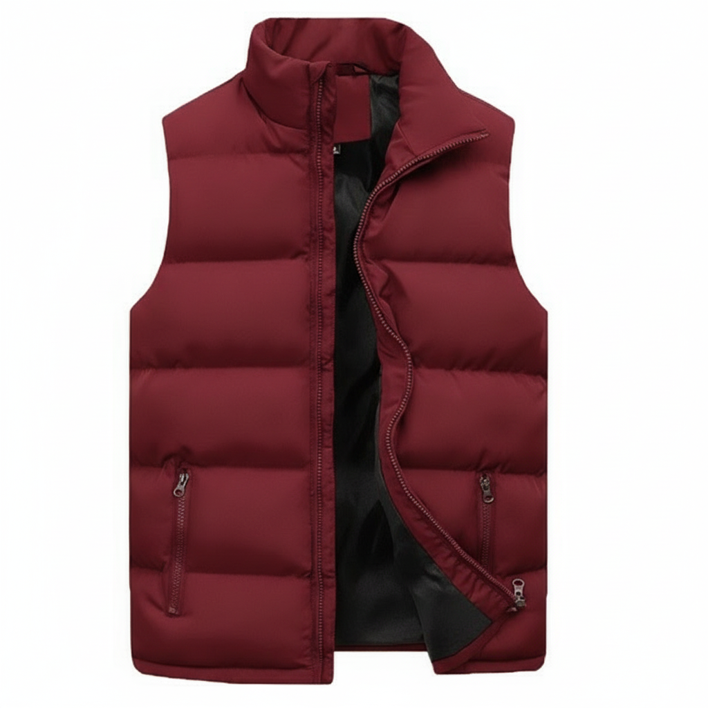 Men's Zip-Up Quilted Padded Gilet
