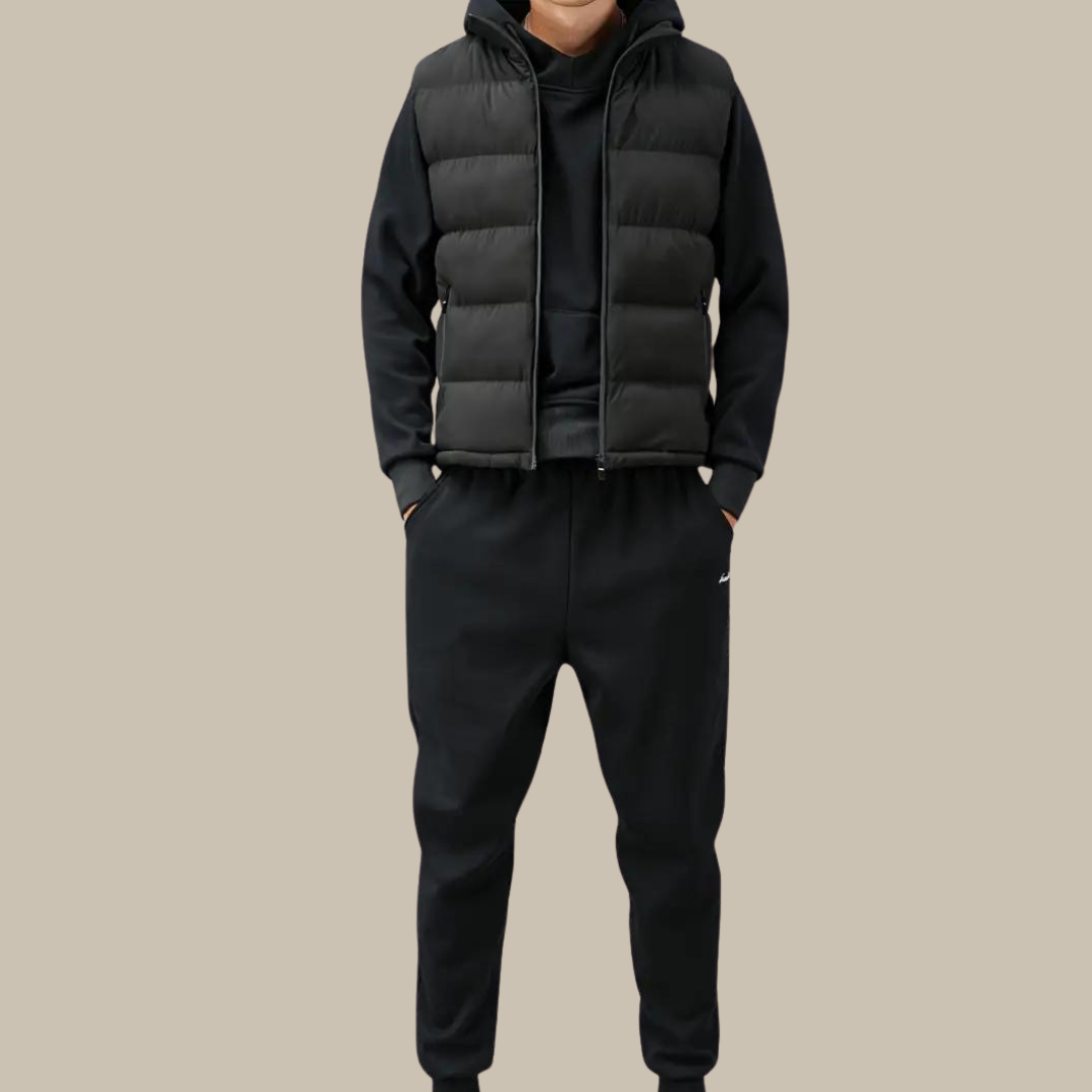 Men's Zip-Up Quilted Padded Gilet