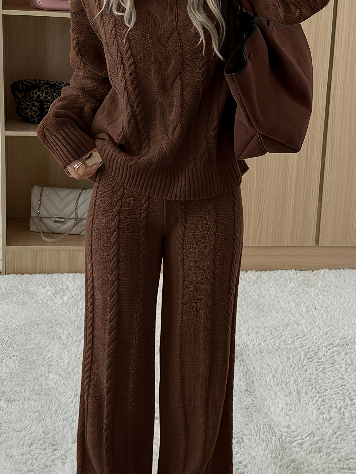Relaxed Knitted Long Sleeve Co Ord