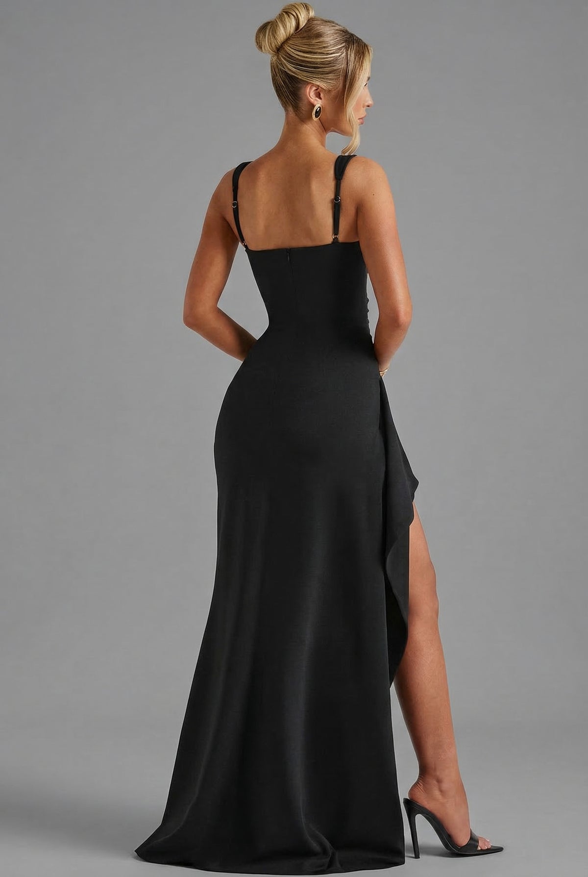 Sleeveless Maxi Slip Bodycon Dress