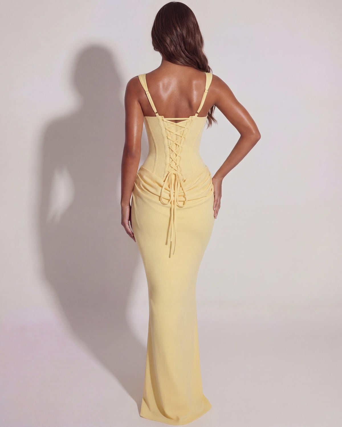 Sleeveless Square Neck Bodycon Maxi Dress