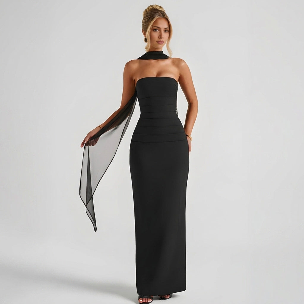 Strapless Bodycon Maxi Dress