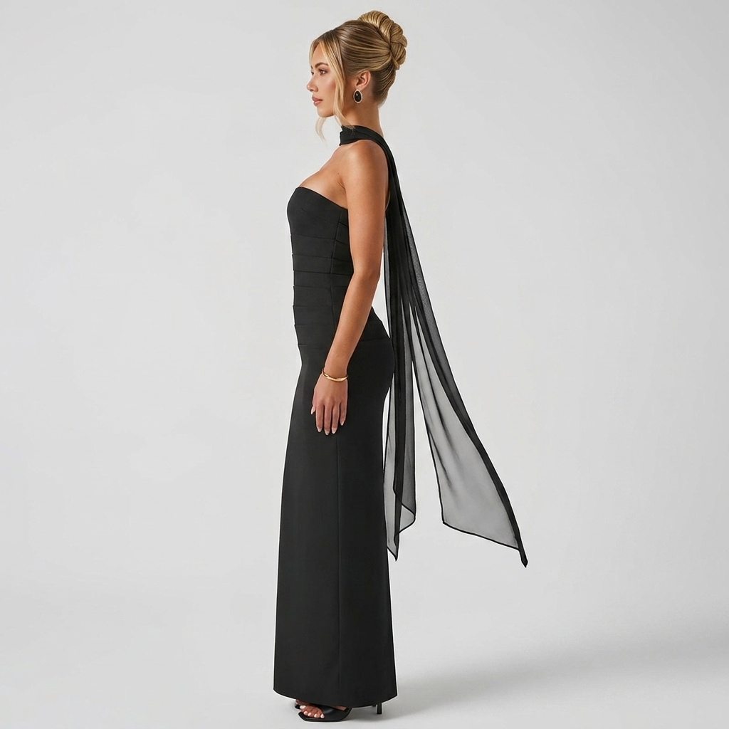 Strapless Bodycon Maxi Dress
