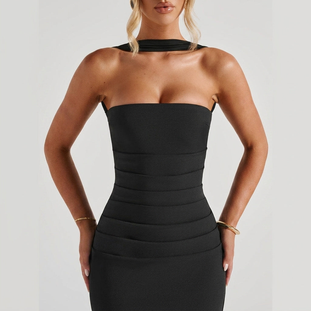 Strapless Bodycon Maxi Dress