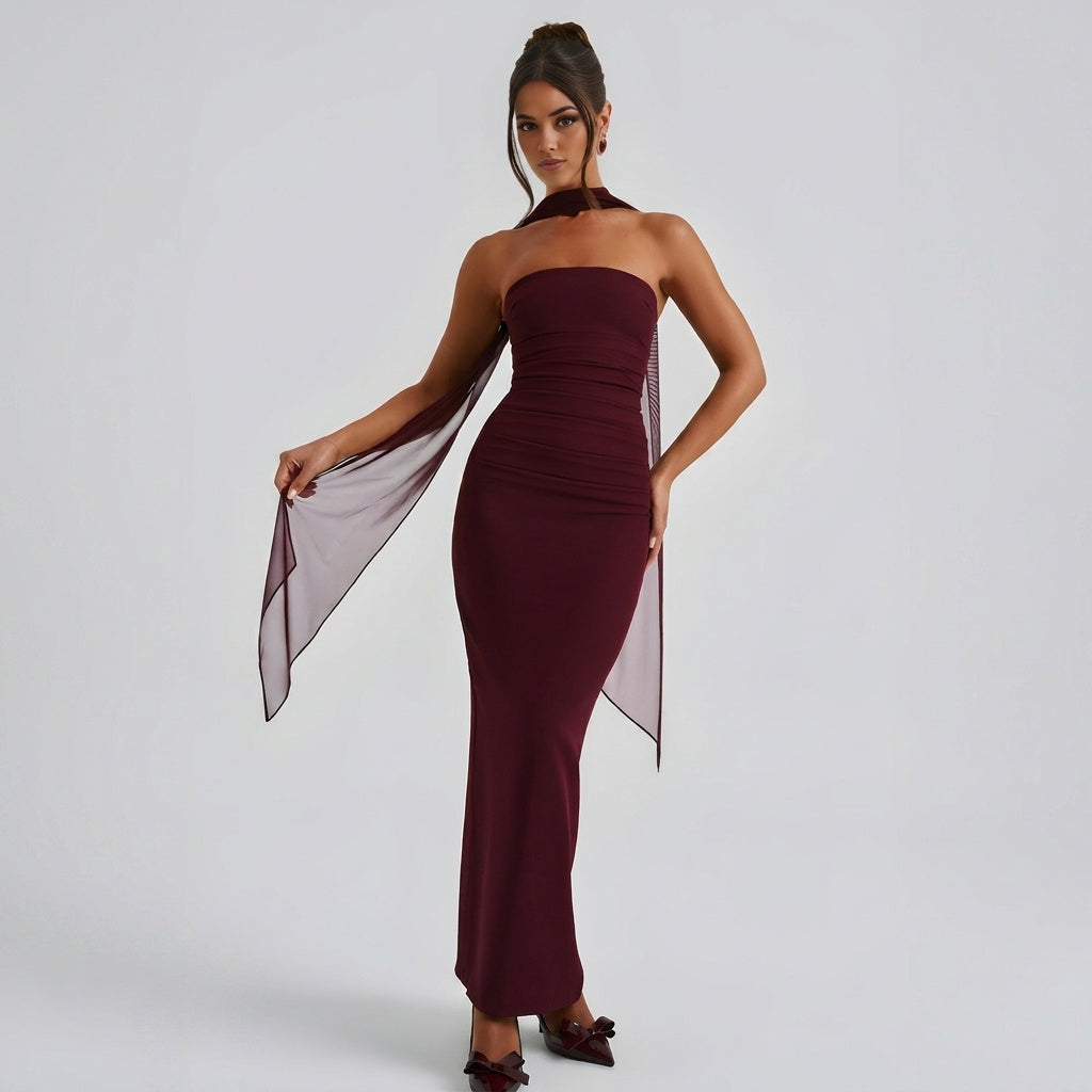 Strapless Bodycon Maxi Dress