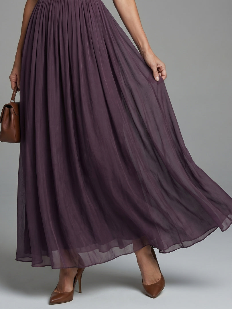 V Neck Floral Maxi Dress