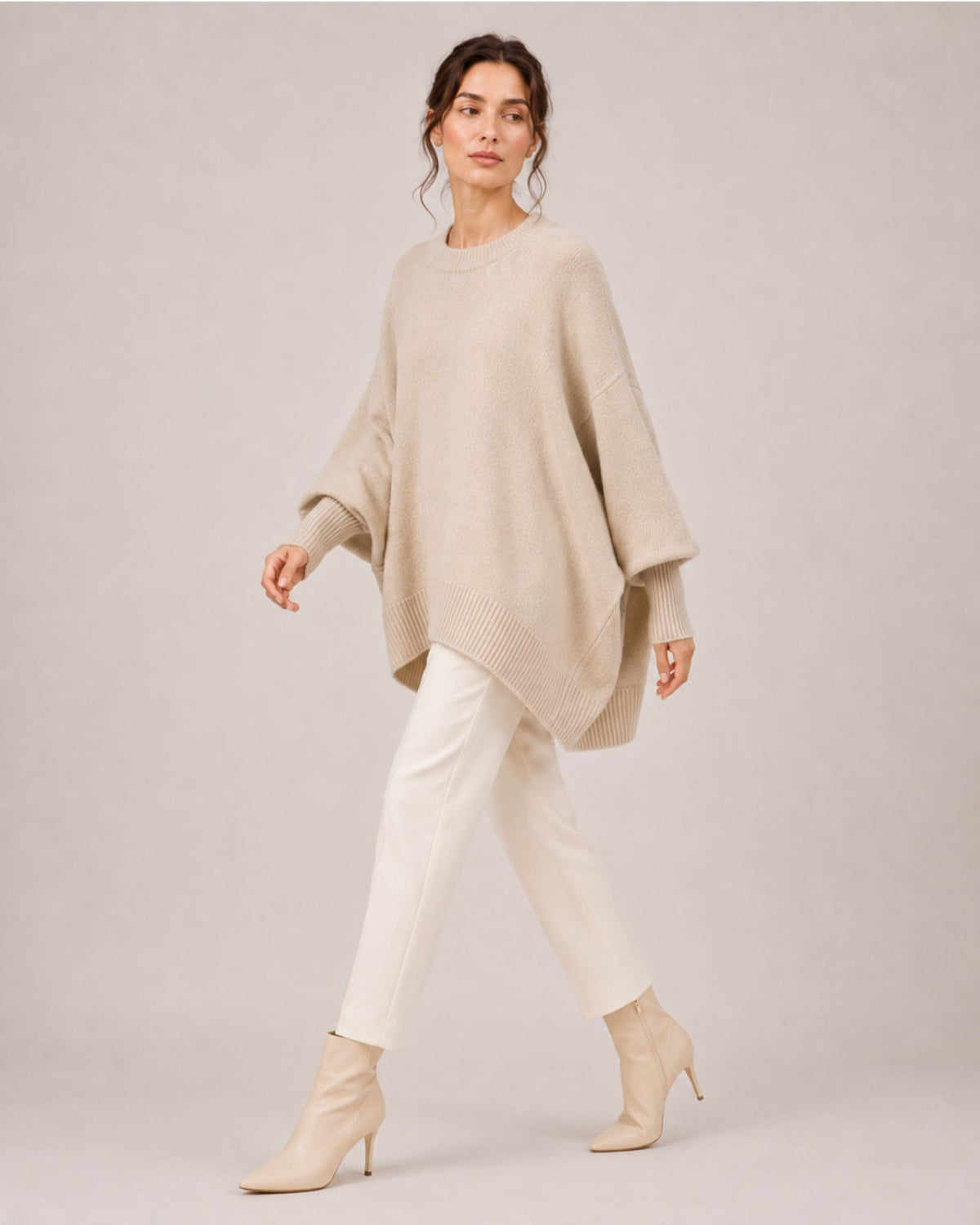 Women's Batwing Crew Neck Oversized Jumper