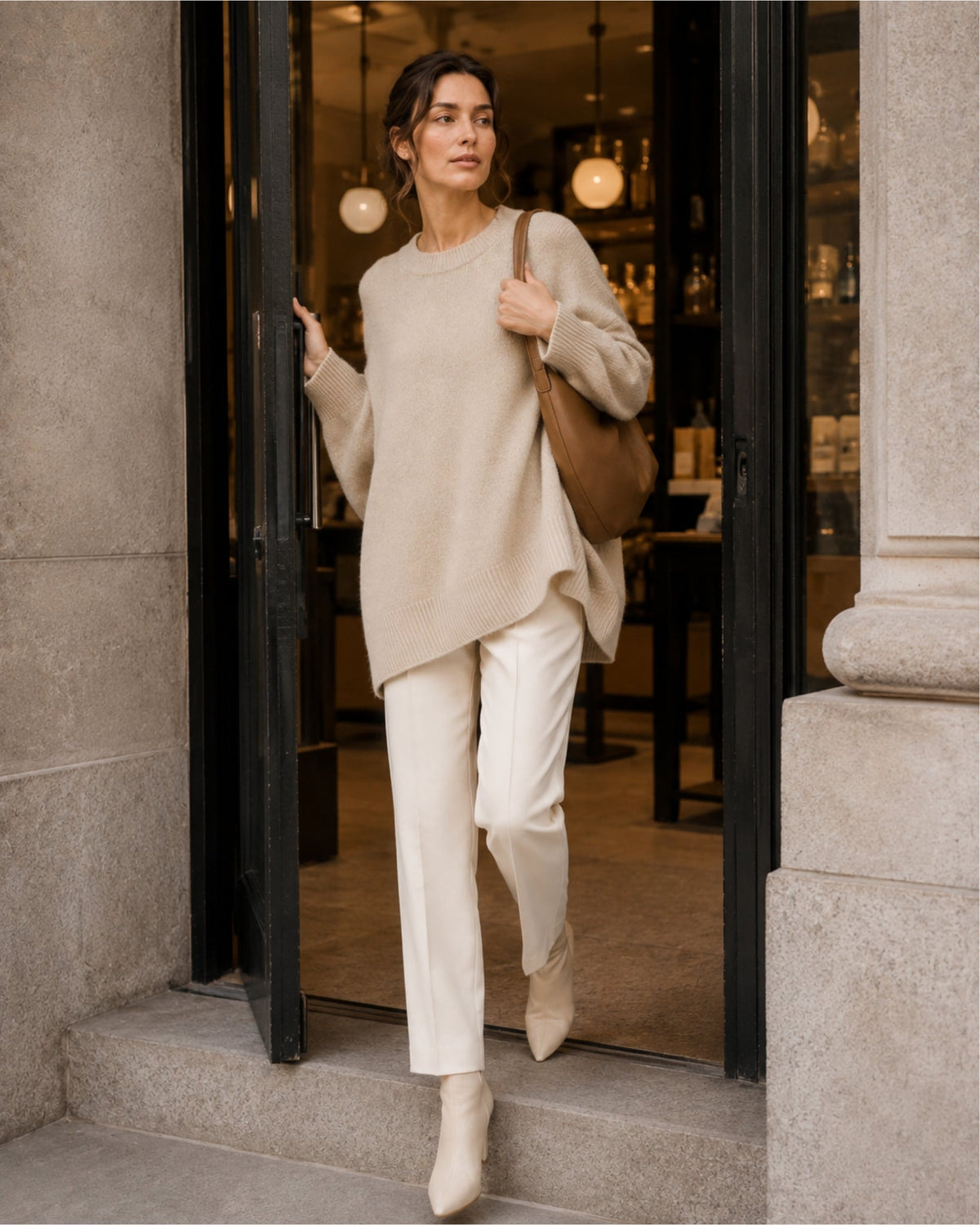 Women's Batwing Crew Neck Oversized Jumper