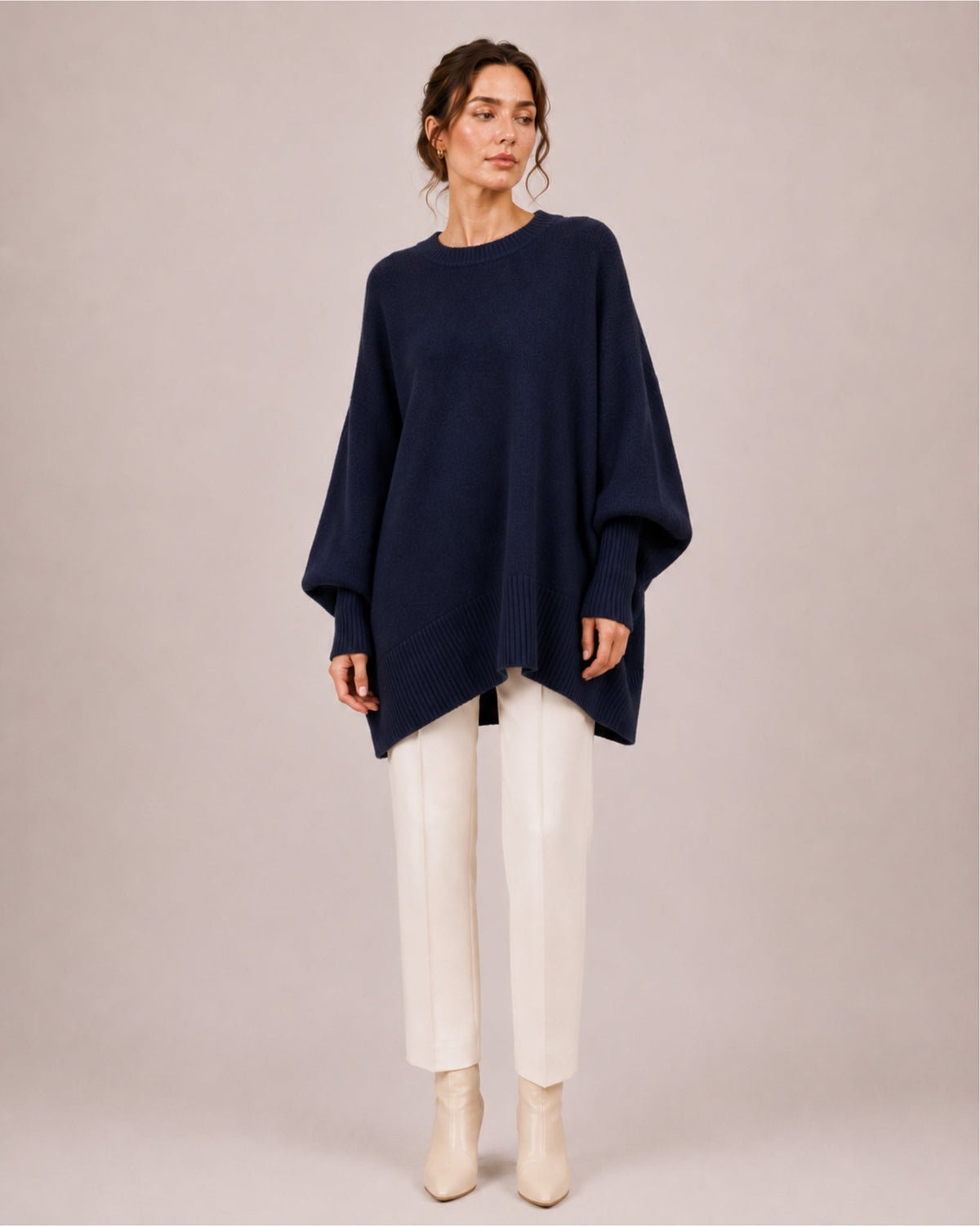 Women's Batwing Crew Neck Oversized Jumper