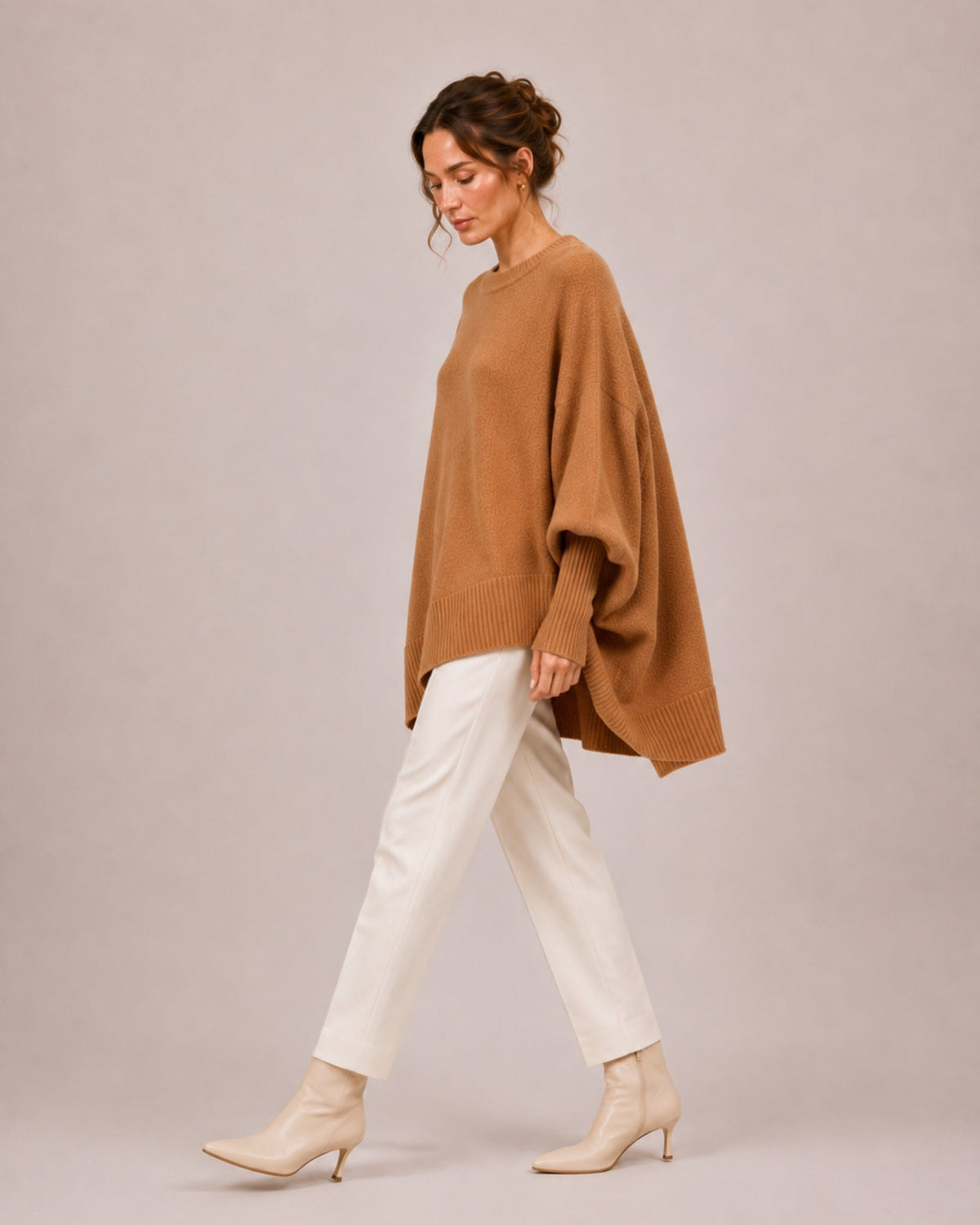 Women's Batwing Crew Neck Oversized Jumper