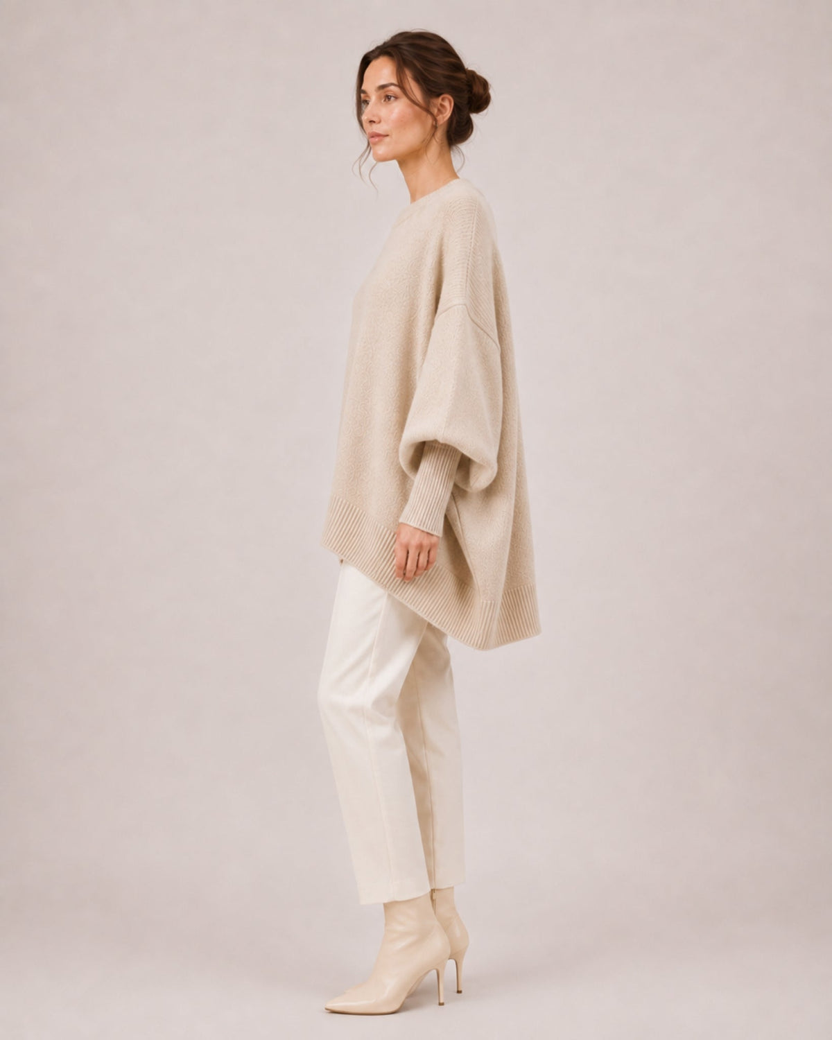 Women's Batwing Crew Neck Oversized Jumper