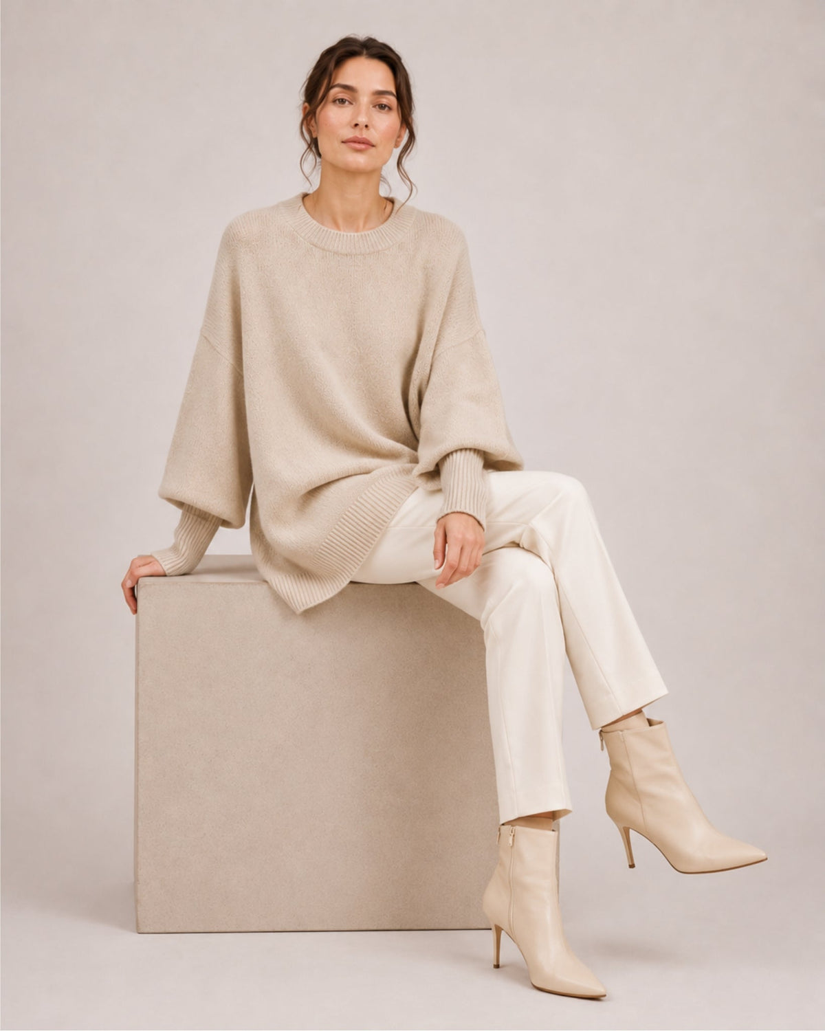 Women's Batwing Crew Neck Oversized Jumper