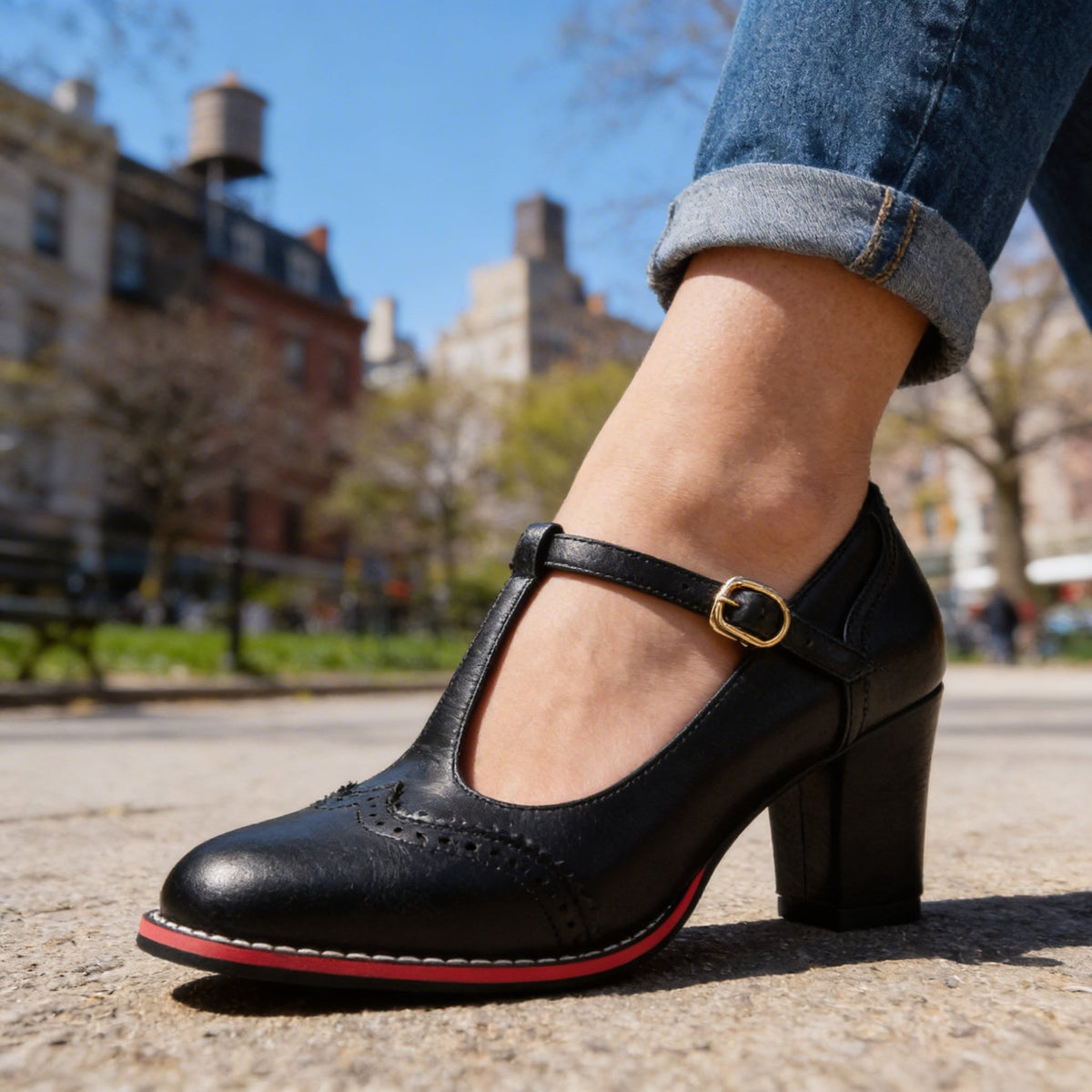 Women's Buckle Heel and Brogue Set