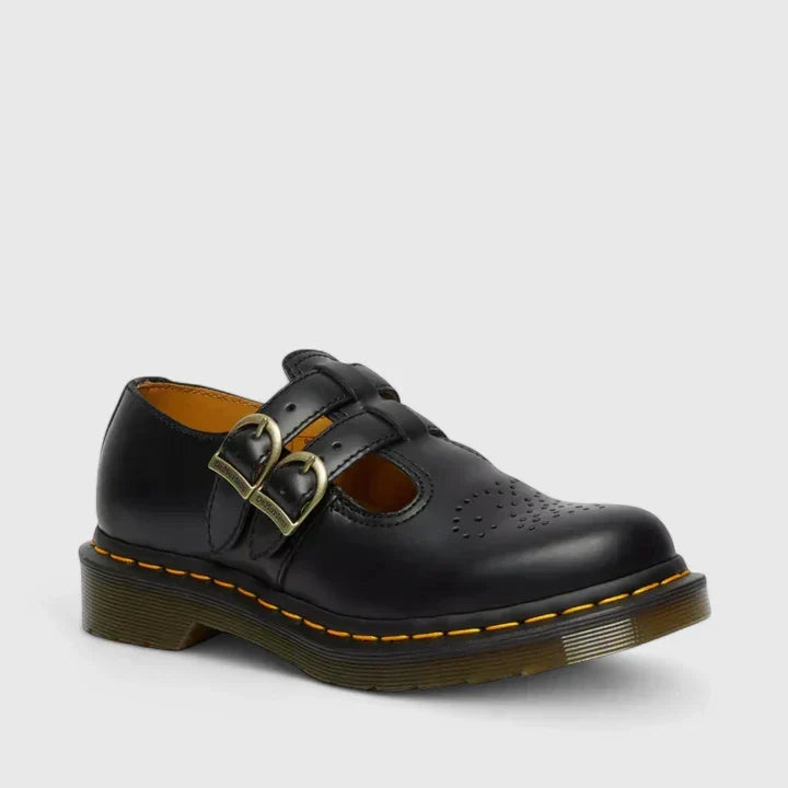 Women's Buckle Leather Mary Jane Shoes