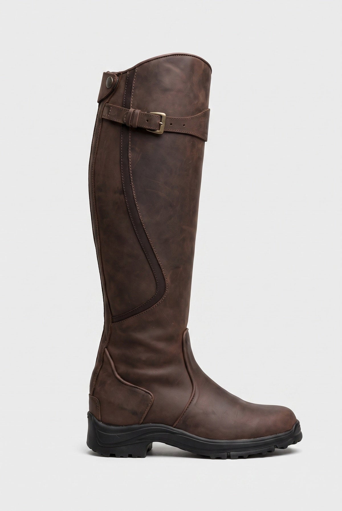 Women's Buckle Waterproof Knee High Boots