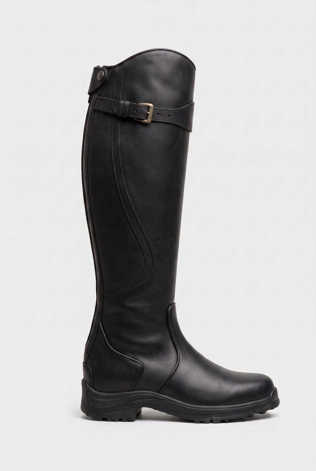 Women's Buckle Waterproof Knee High Boots