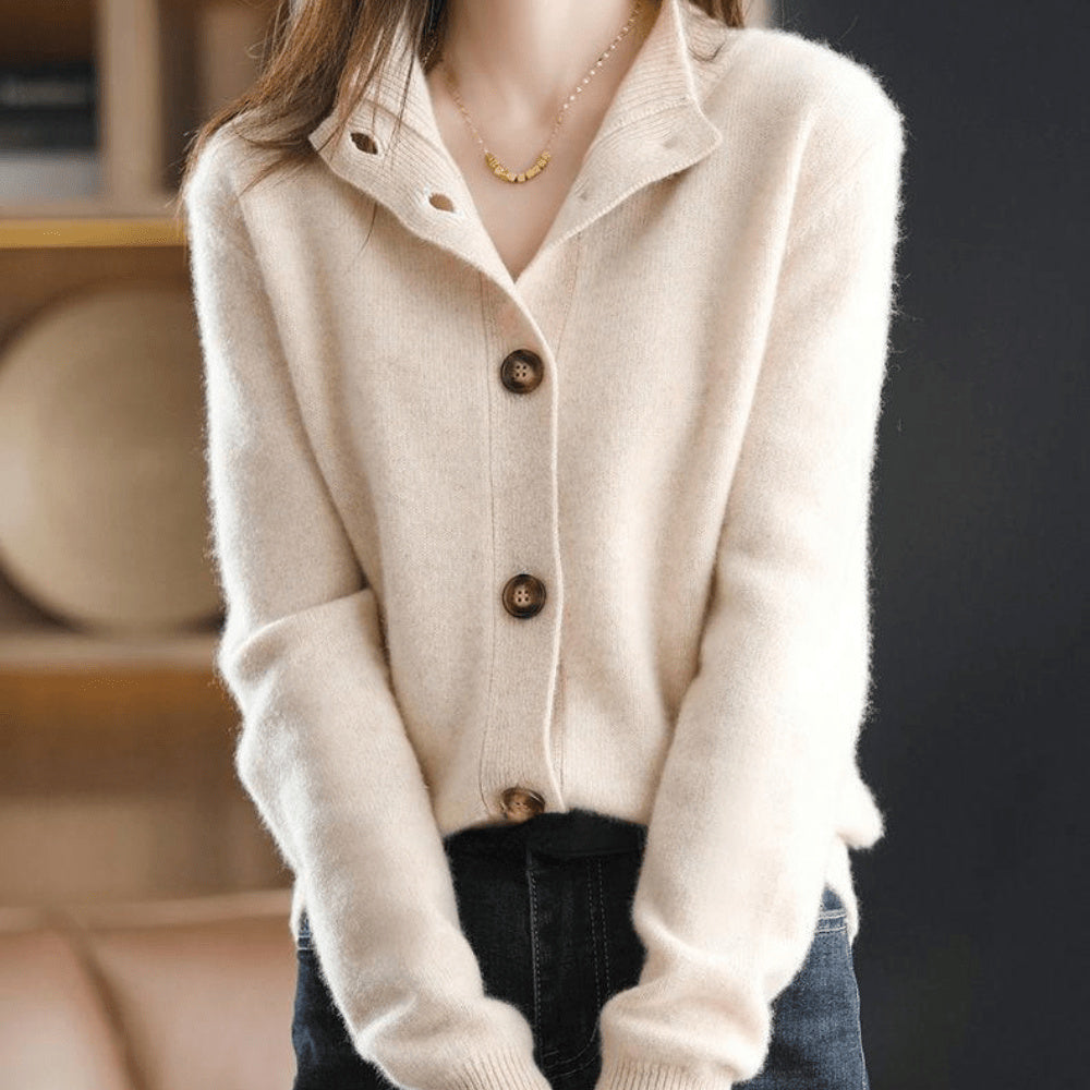 Women's Button-Down Cashmere Cardigan