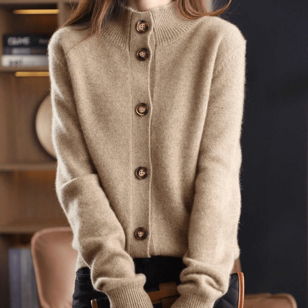 Women's Button-Down Cashmere Cardigan